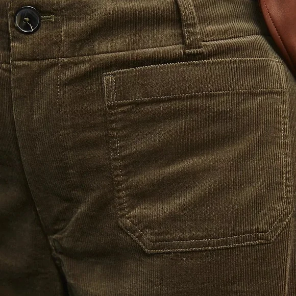 Anthropologie The Colette Cropped Wide-Leg Pants in Navy- 18W - NWT! - Picture 7 of 9